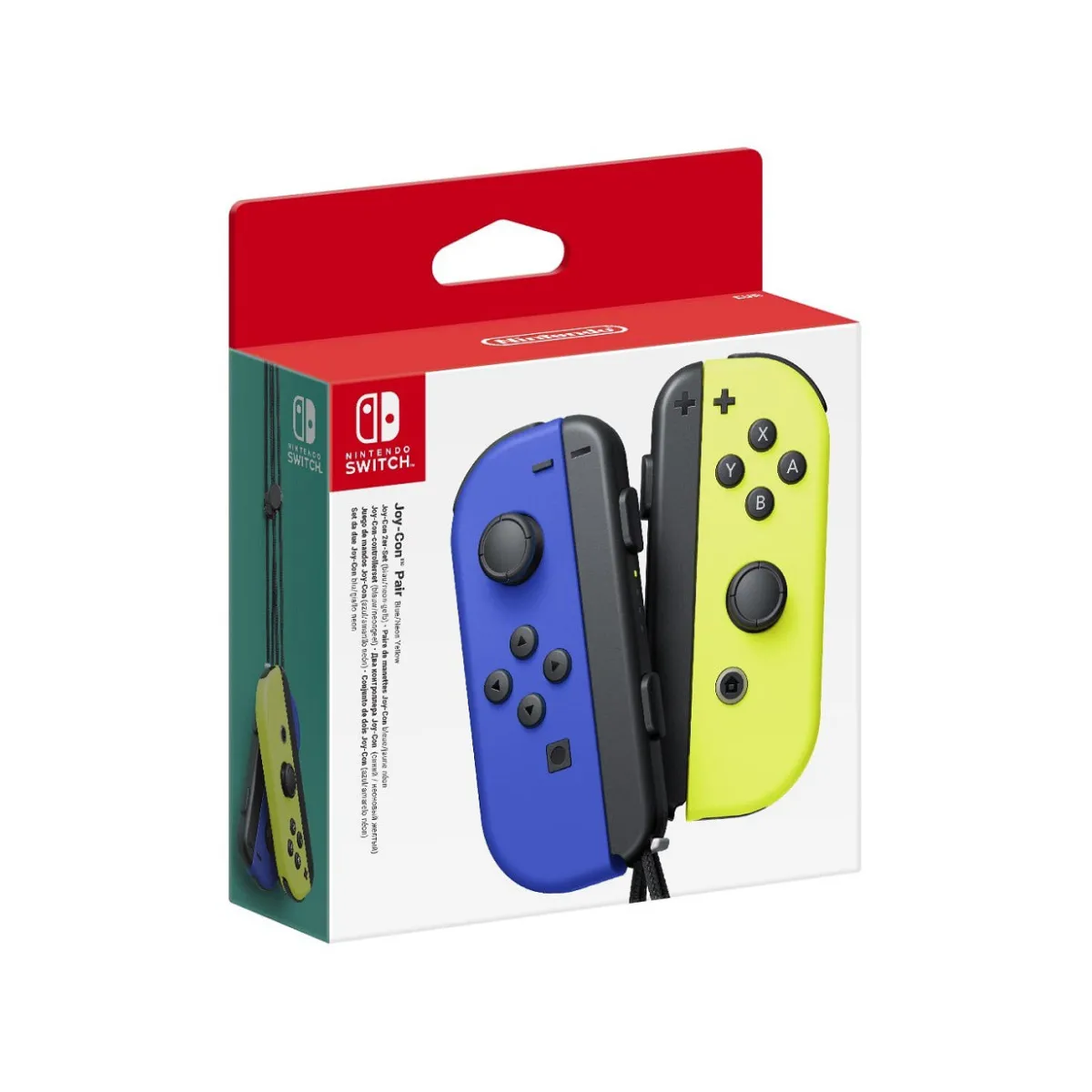 tay cam nintendo switch joy con xanh neon vang