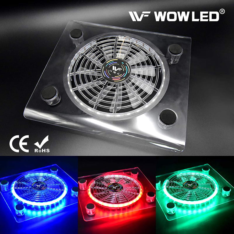 Phụ kiện PS4 WF USB RGB LED Cooler Cooling Fan Stand