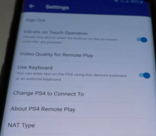 Vào "Settings", chọn "Change PS4 to Connect to"