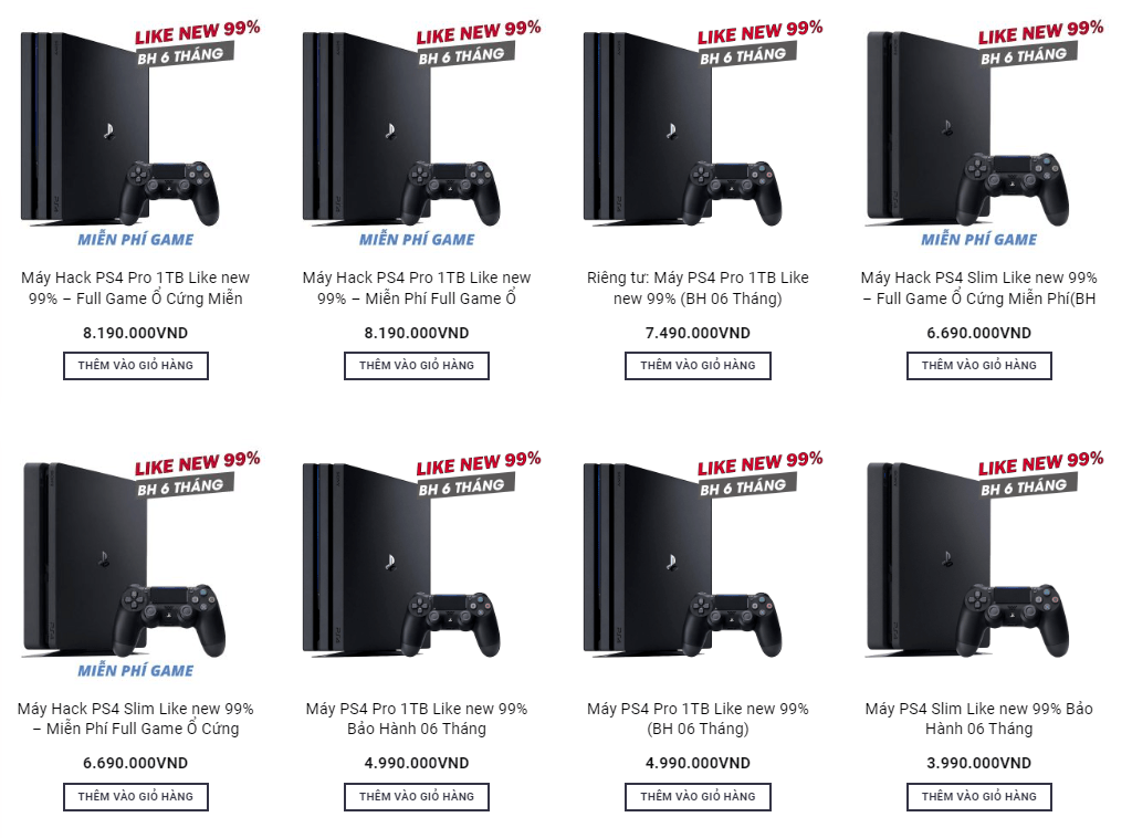 PS4 giá vô cùng hợp lý tại 34gameshop