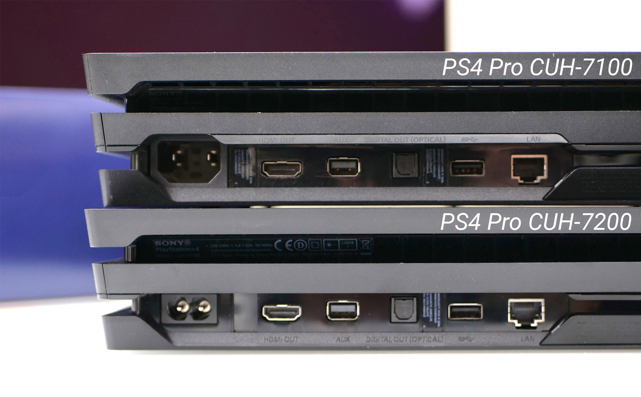 Cổng kết nối trên PS4 khá đa dạng.