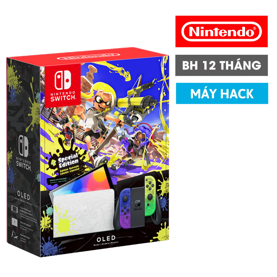 Máy Nintendo Switch OLED Splatoon Edition Hack
