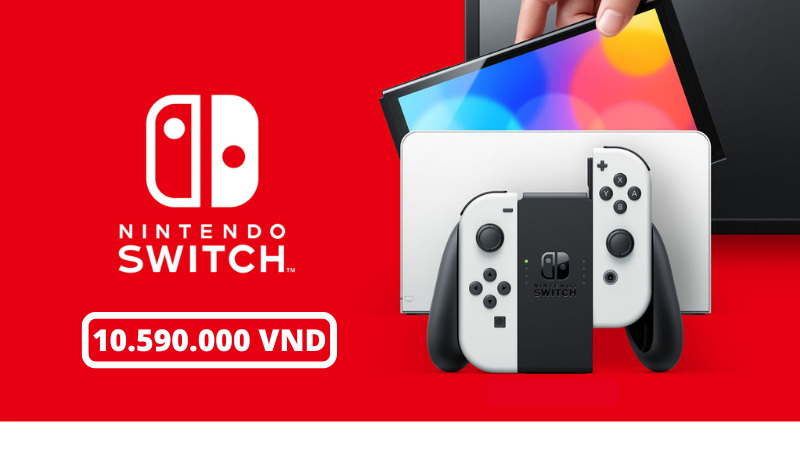 nintendo switch oled trang
